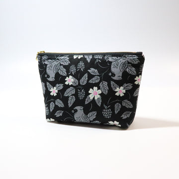 Black Cardinal Zip Pouch
