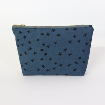 Stellar Dark Teal Zip Pouch