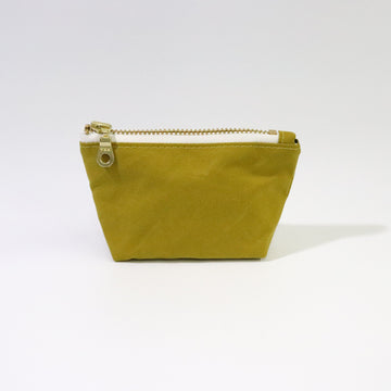 Citron Oilskin Coin Pouch