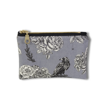 Raven Gray Coin Pouch