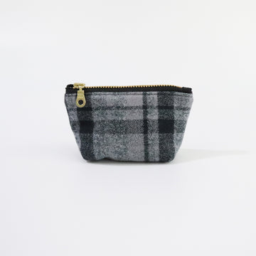 Gray Flannel Coin Pouch