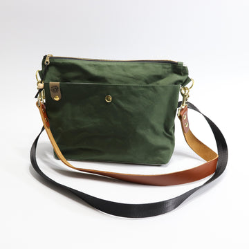 Green Oilskin Hobo Bag