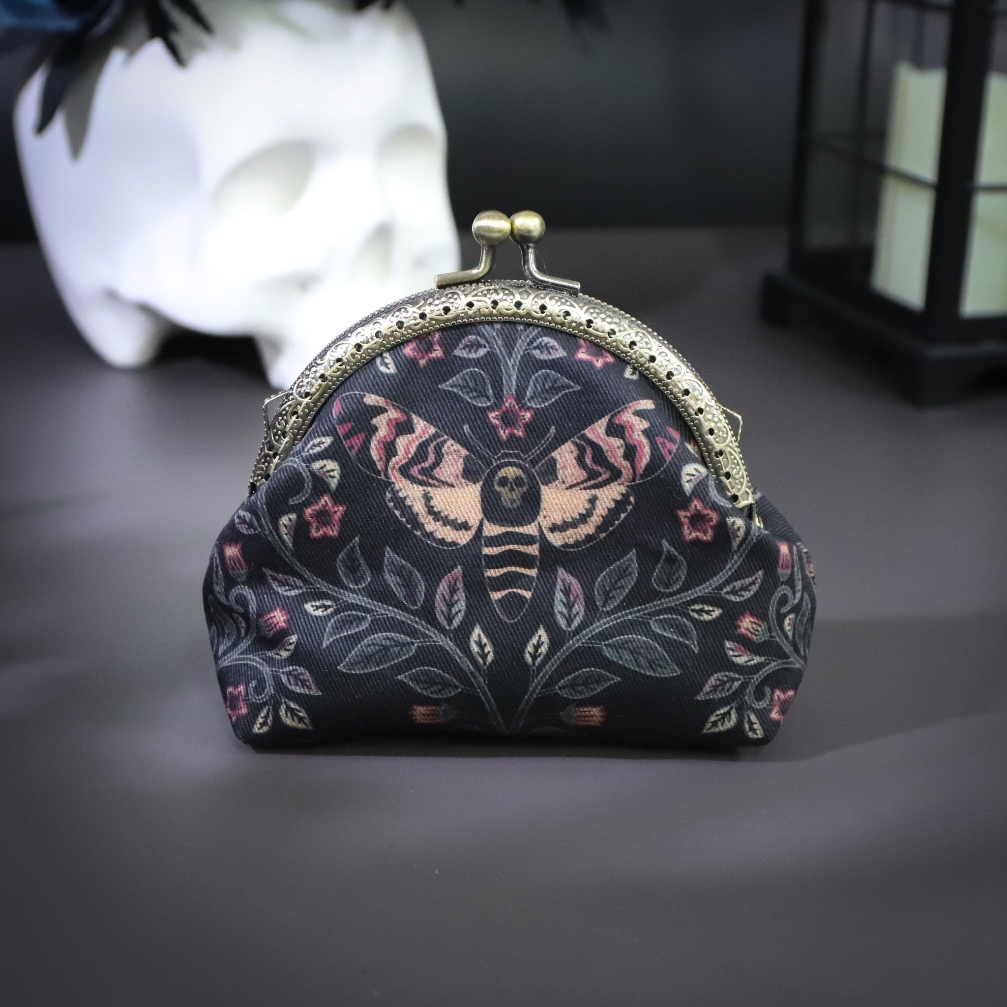 Moth Vintage-Style Coin Purse - Main Image