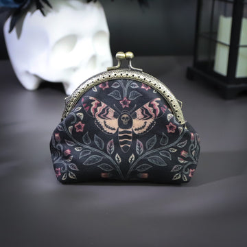 Moth Vintage-Style Coin Purse