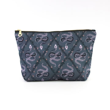 Purple Snake Zip Pouch