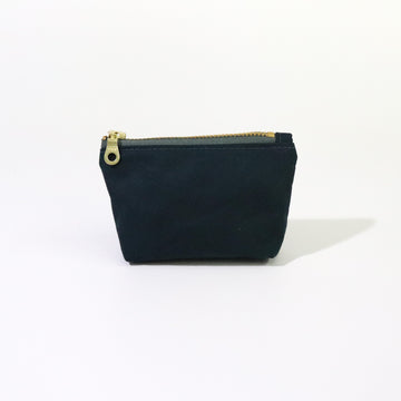Teal Oilskin Coin Pouch