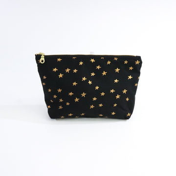 Stellar in Black Gold Zip Pouch