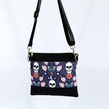 Gothic Bloom Crossbody Purse