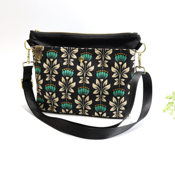 Green Floral Hobo Bag