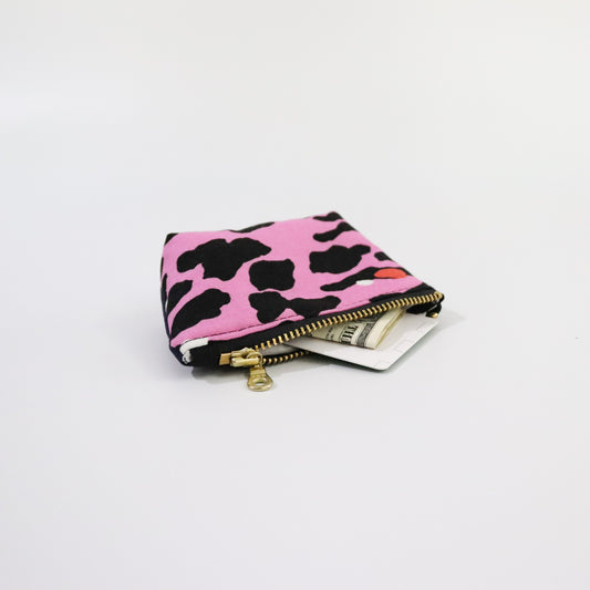 Pink Leopard Coin Pouch