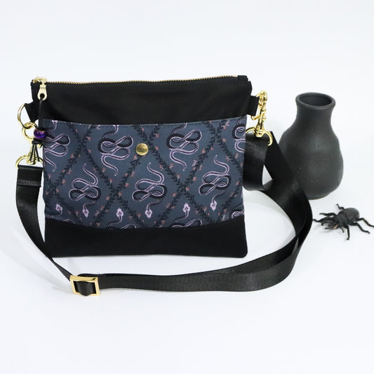 Purple Snake Crossbody Purse