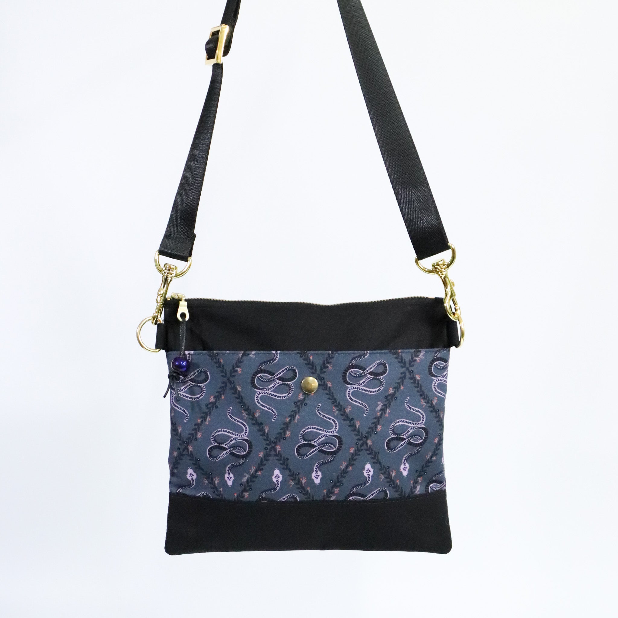 Purple Snake Crossbody Purse