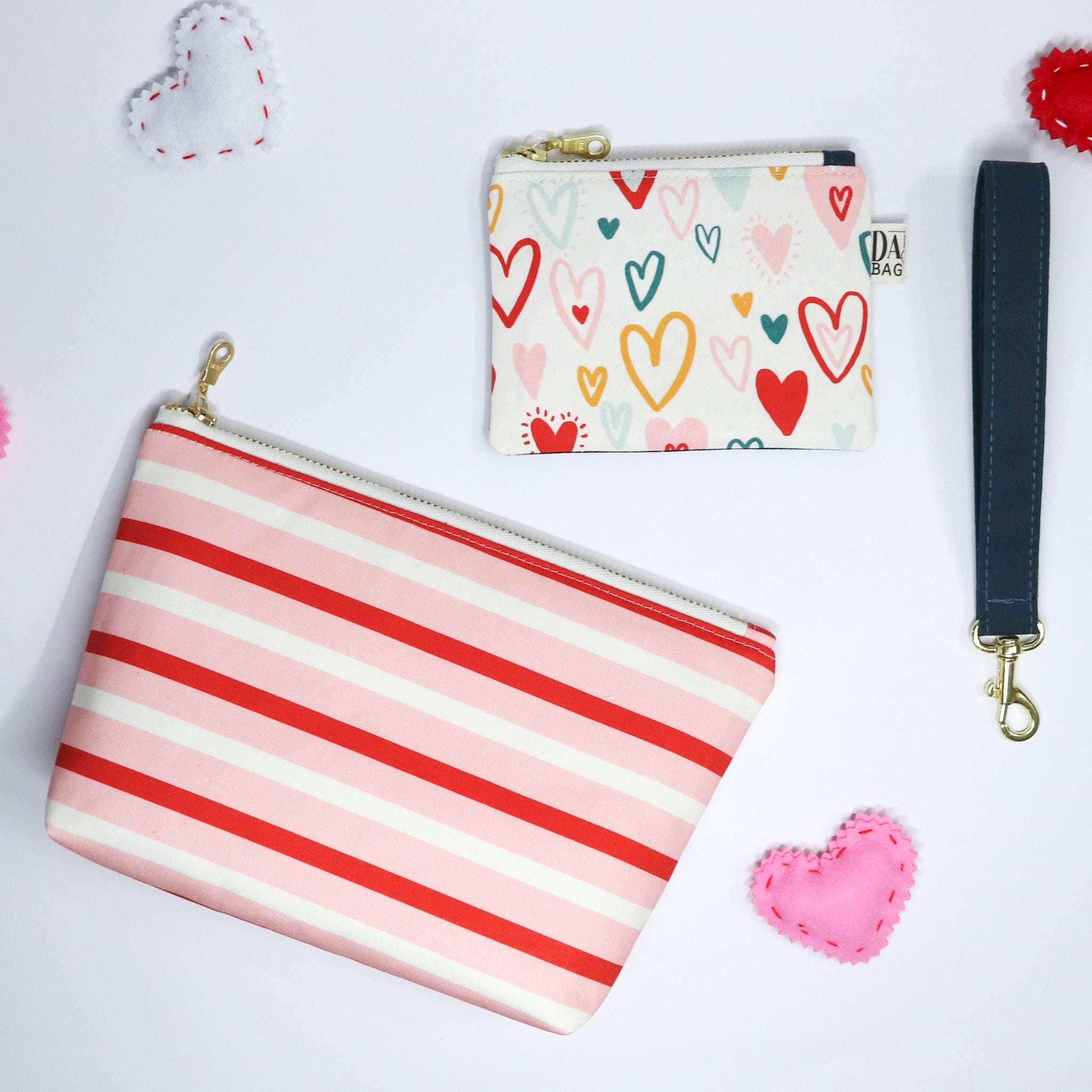 Pink Stripe Gift Set