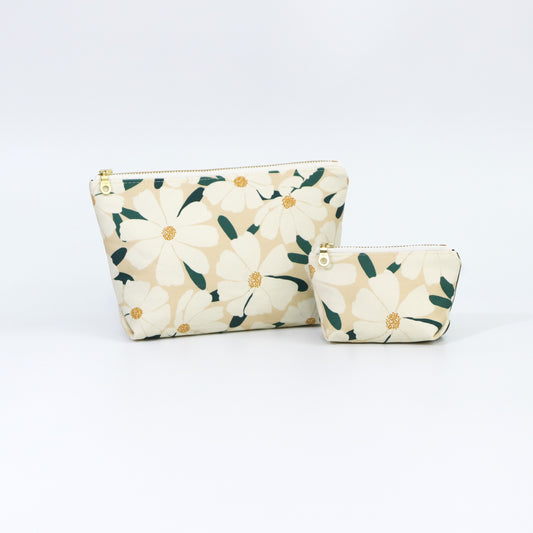 White Cosmos Coin Pouch