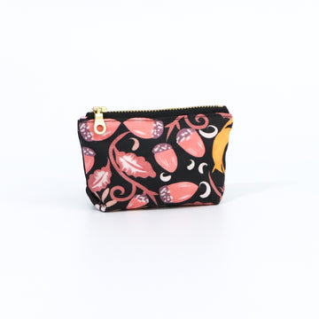 Winter Solstice Pink Coin Pouch