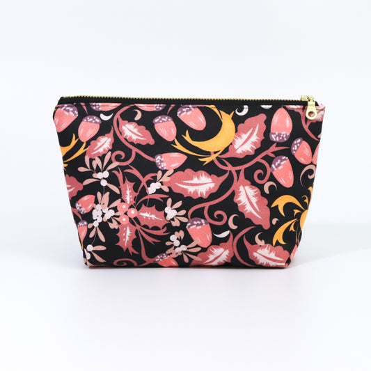 Winter Solstice Pink Zip Pouch