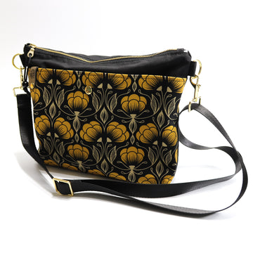 Yellow Flourish Hobo Bag