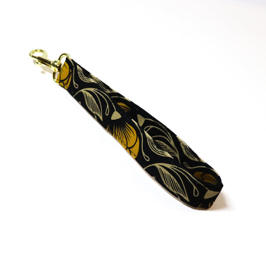 Yellow Flourish Wrist Strap